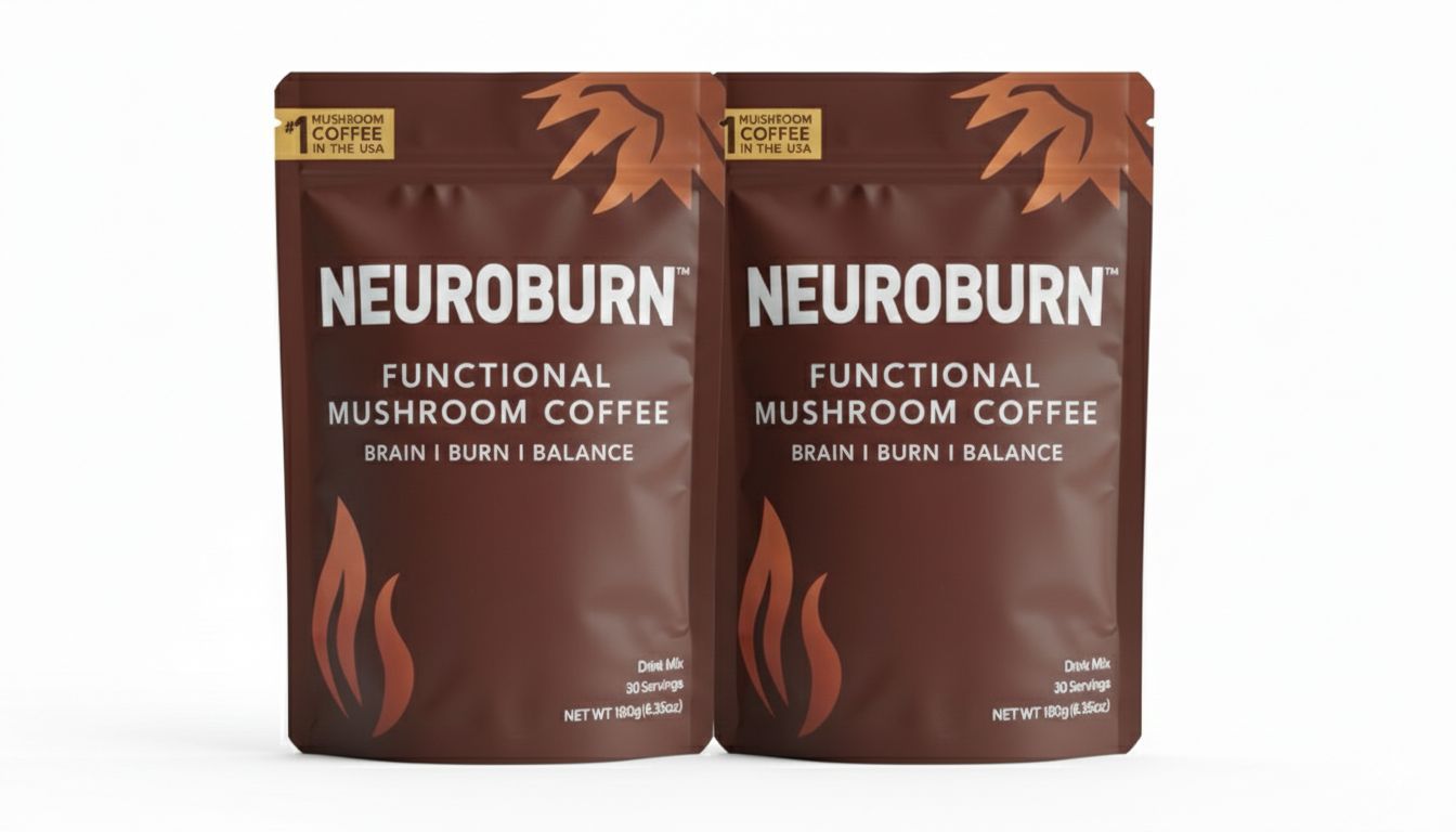Neuroburn Fungy Mushroom Brain Fuel Drink Mix β Functional Mushroom Powder for Energy, Focus & Daily Wellness