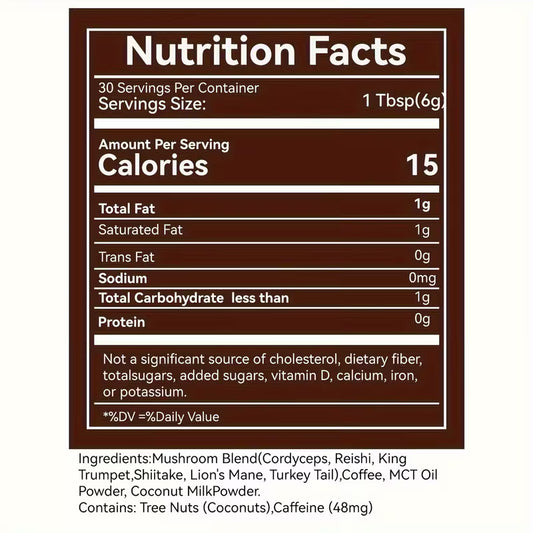 Everyday Dose Mushroom Coffee Blend with Mixed Mushrooms, Dark Roast Ground Coffee, Smooth Rich Flavor for Daily Brew